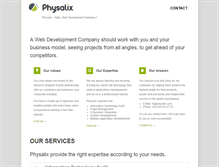 Tablet Screenshot of physalix.com